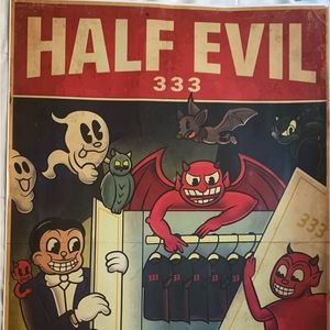 Half Evil Vintage Movie Poster